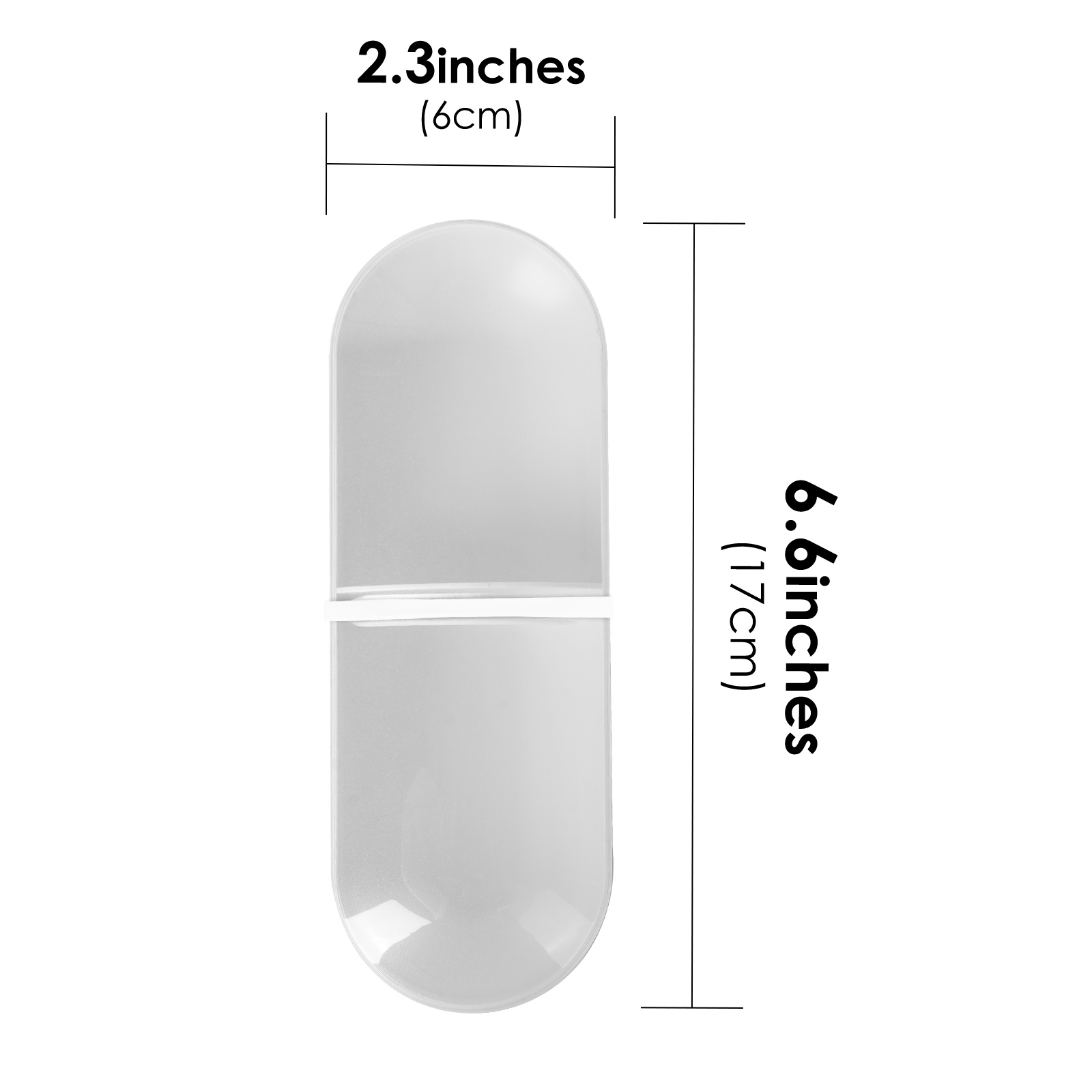 Pack Travel Cotton Swab Qtip Holder, Lightweight Plastic Container Dispenser Box with 2 Slots, Portable Cotton Swab Makeup Pads Storage Box with Lid, Suitable for Household Travel. - Image 3