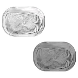 Pack Travel Cotton Swab Qtip Holder, Portable Hair Tie Organizer with Lid, Flosser Dispenser, Plastic Flosser Dispenser Hair Accessories Organizer (Grey, White)